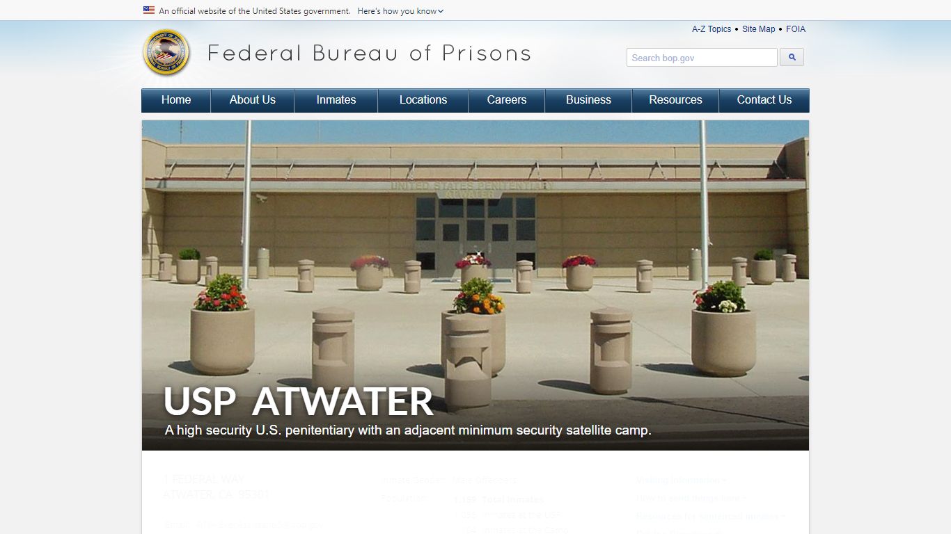 USP Atwater - Federal Bureau of Prisons