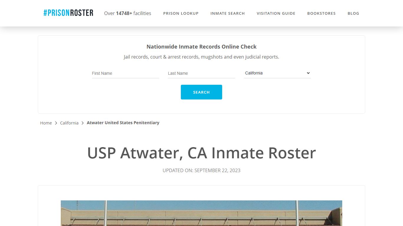 USP Atwater, CA Inmate Roster - Prisonroster