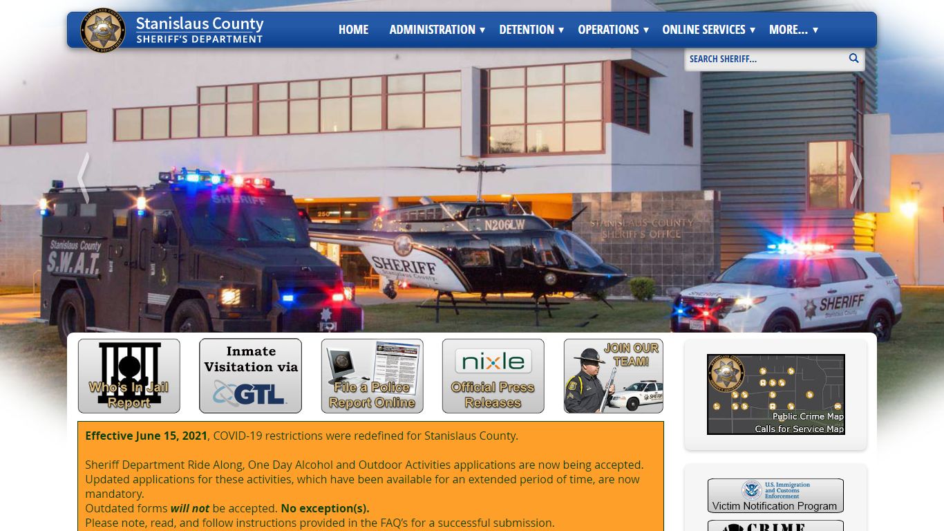 Who's in Custody - Stanislaus County Sheriff's Department